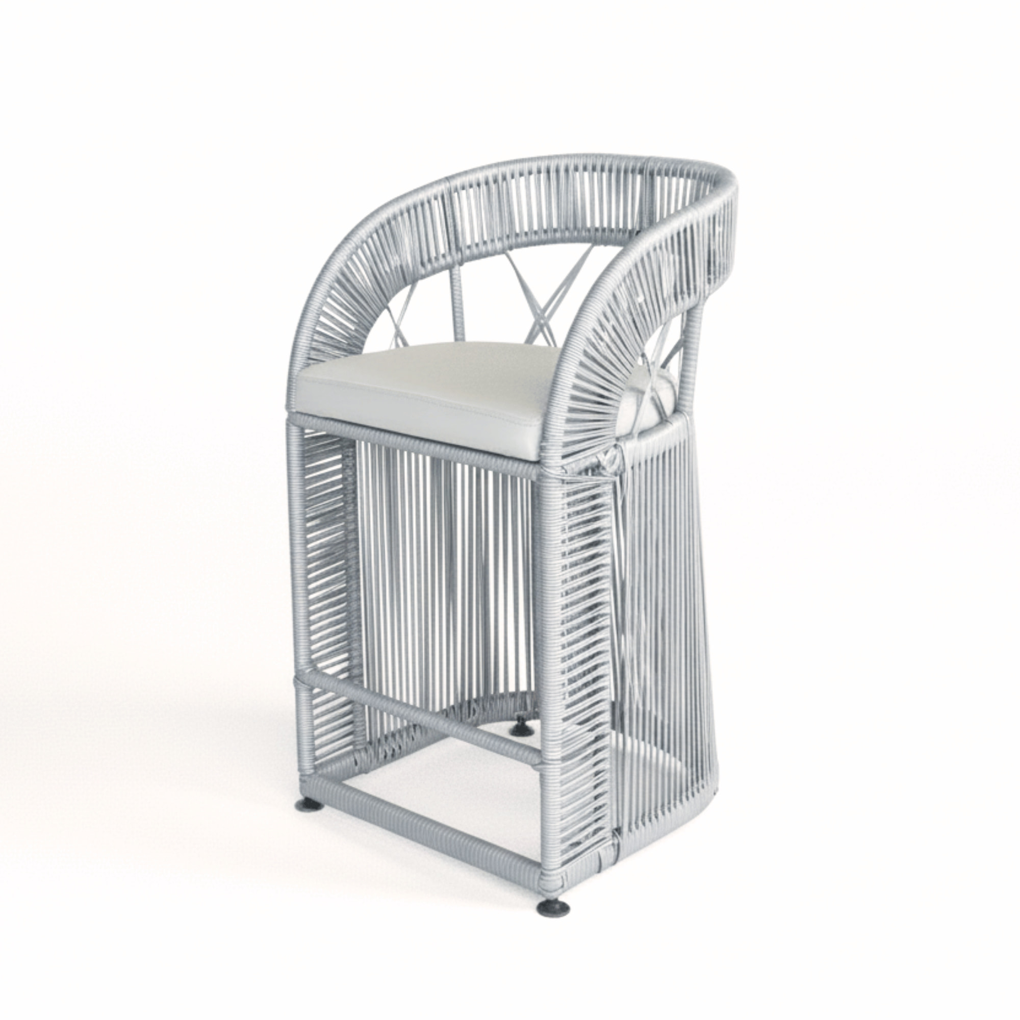 SALA TEJIDA RATTÁN GRIS CON COJINERÍA <br><i><small style="color:grey;">5 Piezas</i></small> - Imagen 3