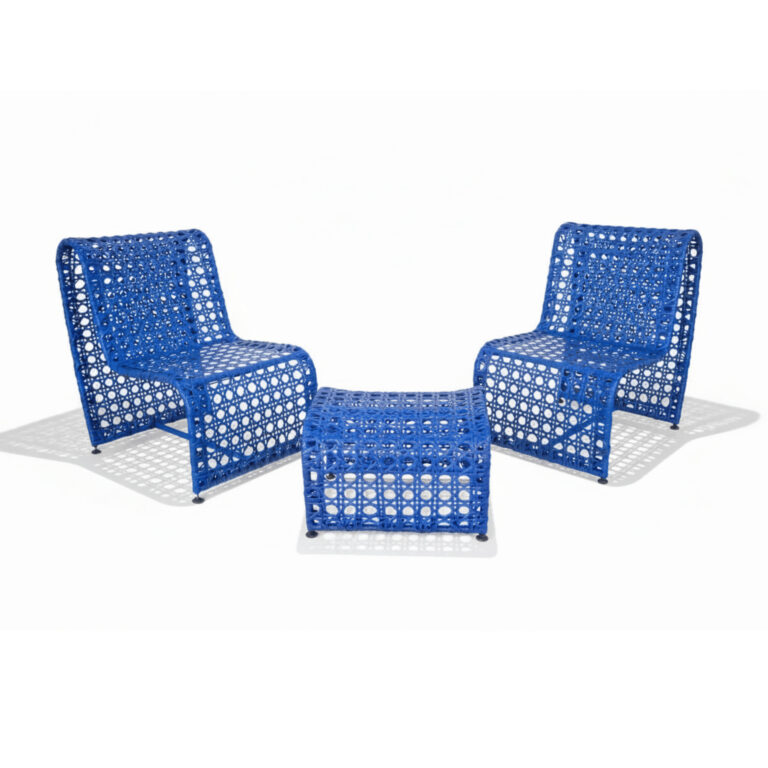 SET MOMPOSINO SILLAS TEJIDAS RATTÁN <br><i><small style="color:grey;">3 Piezas</i></small>