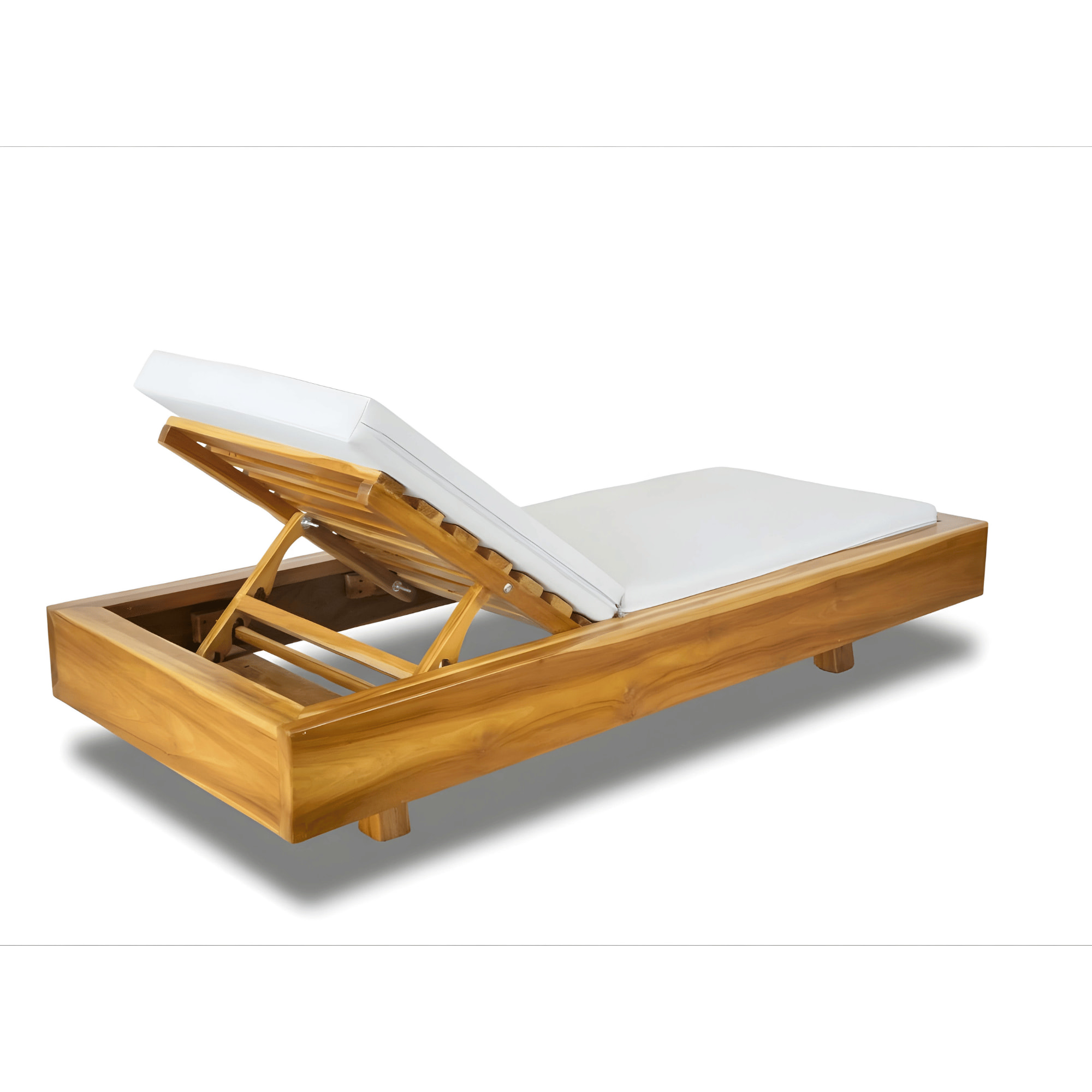 ASOLEADORA NAWA EN MADERA TECA CON COJINERÍA SILVERTEX - Imagen 4