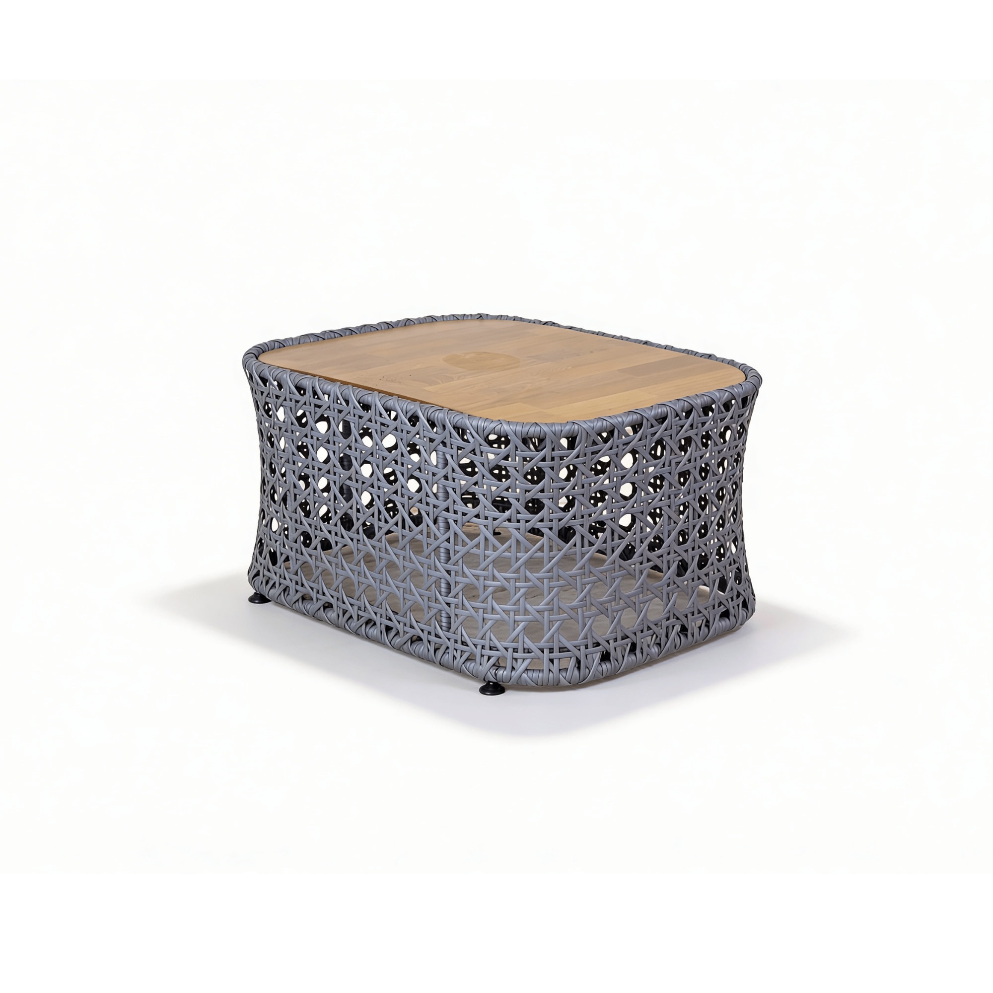 SALA MOMPÓSINO TEJIDO RATTÁN GRIS CON COJINERÍA DE LINO <br><i><small style="color:grey;">4 Piezas</i></small> - Imagen 8