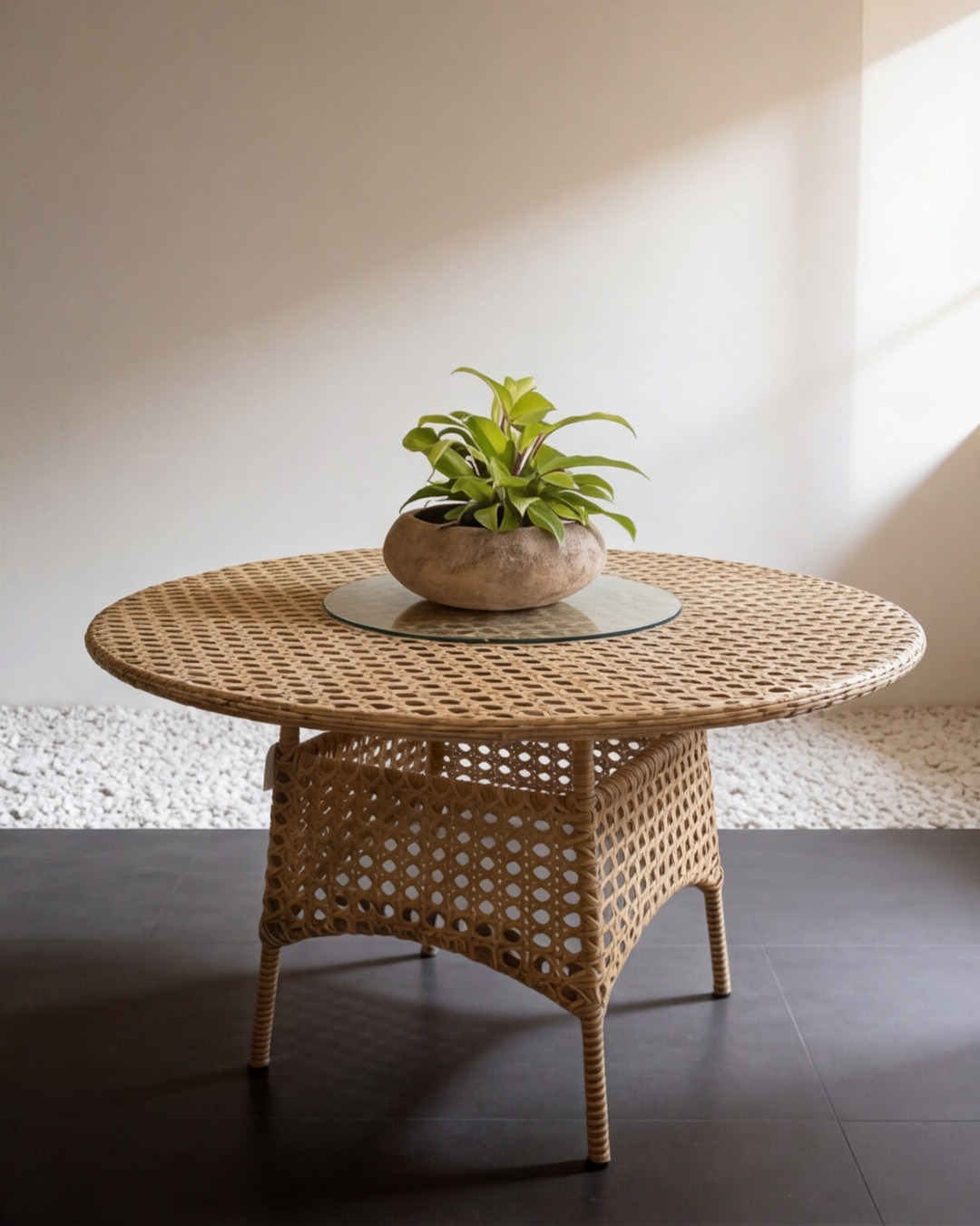 Rattan sintético tejido a mano